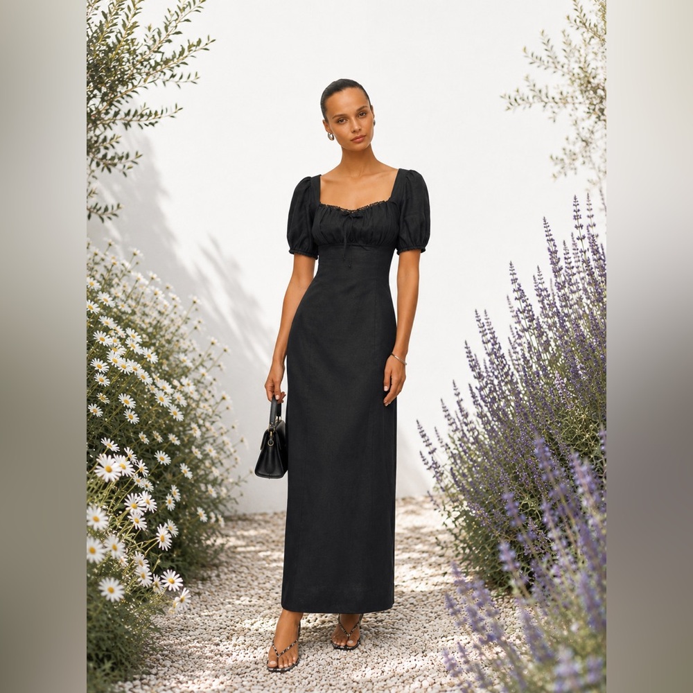 Reformation Cherise Linen Dress